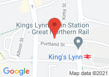 Map image of 20 Portland Street, Kings Lynn, Norfolk, PE30 1PB